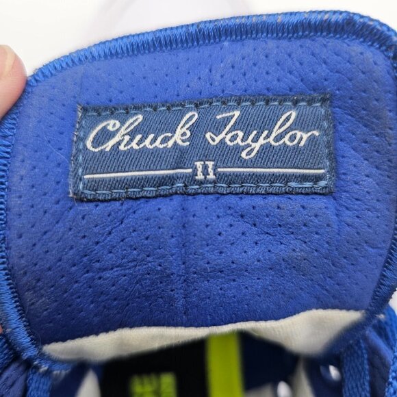 Converse Chuck Taylor II Lunarlon Blue Canvas High Top Sneakers Trainers, 5.5 - Picture 6 of 16